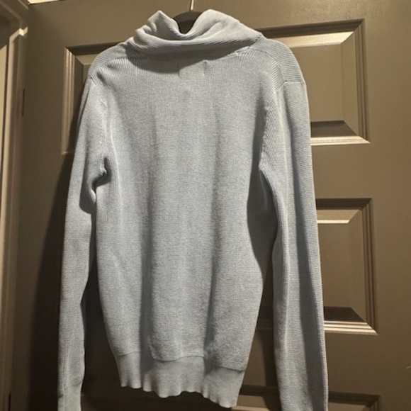 Tide and True Men’s Light Blue Waffle Knit Quarter Button Pullover | Size Small - Picture 3 of 3